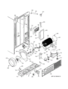 02 - Sealed System & Mother Board parts for Ge Refrigerator HSS25IFMCWW from AppliancePartsPros.com