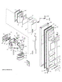 04 - Freezer Door parts for Ge Refrigerator HST25IFMBCC from AppliancePartsPros.com