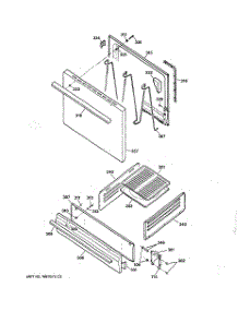 04 - Door & Drawer Parts parts for Ge Range RGB508PPH1CT from AppliancePartsPros.com