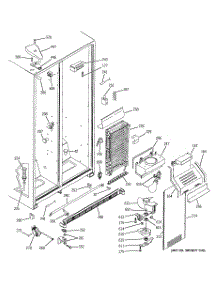 03 - Freezer Section parts for Ge Refrigerator RSG20IDMCFWW from AppliancePartsPros.com