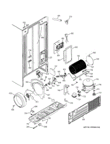 08 - Sealed System & Mother Board parts for Ge Refrigerator RSG20IDMCFWH from AppliancePartsPros.com