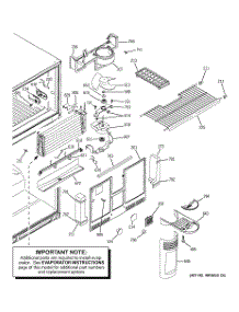 03 - Freezer Section parts for Ge Refrigerator HTS22GBMBRWW from AppliancePartsPros.com