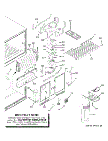 03 - Freezer Section parts for Ge Refrigerator HTS22GBPARWW from AppliancePartsPros.com
