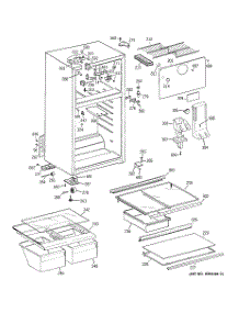 02 - Cabinet parts for Ge Refrigerator HTS18GBRERCC from AppliancePartsPros.com