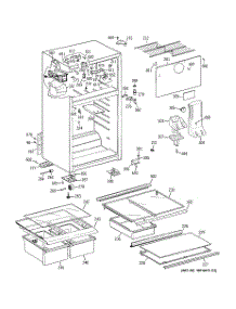 02 - Cabinet parts for Ge Refrigerator HTS18GCRERCC from AppliancePartsPros.com