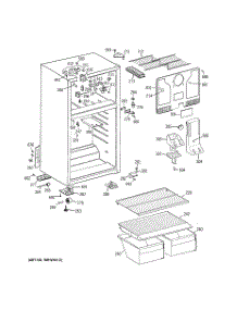 02 - Cabinet parts for Ge Refrigerator HTS18CBSELWW from AppliancePartsPros.com