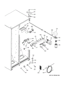 06 - Fresh Food Section parts for Ge Refrigerator HST22IFPHCC from AppliancePartsPros.com