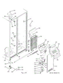 03 - Freezer Section parts for Ge Refrigerator RSG20IDPHFWH from AppliancePartsPros.com