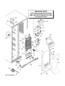 03 - Freezer Section parts for Ge Refrigerator PSS23MGSAWW from AppliancePartsPros.com