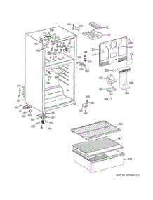 02 - Cabinet parts for Ge Refrigerator HTR16BBSELCC from AppliancePartsPros.com