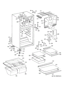 02 - Cabinet parts for Ge Refrigerator HTS17HBSERCC from AppliancePartsPros.com
