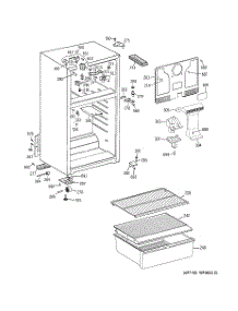 02 - Cabinet parts for Ge Refrigerator HTR16ABSELCC from AppliancePartsPros.com