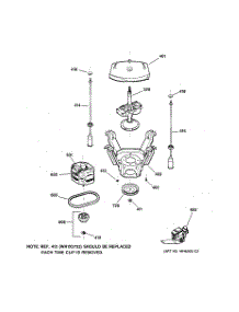 04 - Suspension, Pump & Drive Components parts for Ge Washer VBXR1090B2WW from AppliancePartsPros.com