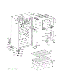 02 - Cabinet parts for Ge Refrigerator HTS18CBSALWW from AppliancePartsPros.com