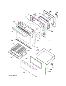 03 - Door & Drawer Parts parts for Ge Range RB790BK1BB from AppliancePartsPros.com