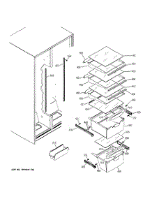 06 - Fresh Food Shelves parts for Ge Refrigerator GSS20IBPMCC from AppliancePartsPros.com