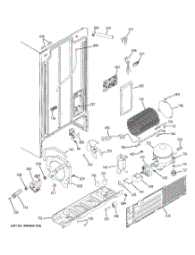 08 - Sealed System & Mother Board parts for Ge Refrigerator GSS22JERJWW from AppliancePartsPros.com
