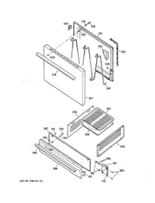 04 - Door & Drawer Parts parts for Ge Range RGB508PEH3CT from AppliancePartsPros.com