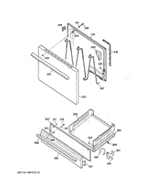 04 - Door & Drawer Parts parts for Ge Range RGB524PEH3WH from AppliancePartsPros.com