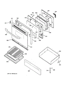04 - Door & Drawer Parts parts for Ge Range RGB746HED1WH from AppliancePartsPros.com