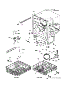02 - Body Parts parts for Ge Dishwasher HDA3400G05CC from AppliancePartsPros.com