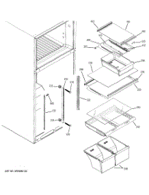 06 - Fresh Food Shelves parts for Ge Refrigerator HTS18ICSWRBB from AppliancePartsPros.com