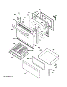 03 - Door & Drawer Parts parts for Ge Range RB740BH2CT from AppliancePartsPros.com