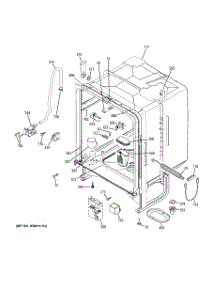 02 - Body Parts parts for Ge Dishwasher HLD4000M15BB from AppliancePartsPros.com