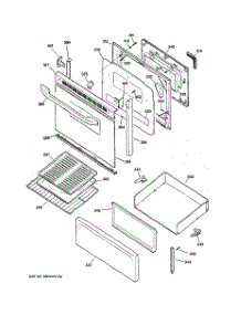 03 - Door & Drawer Parts parts for Ge Range RB757WH3WW from AppliancePartsPros.com