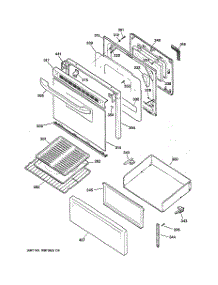 03 - Door & Drawer Parts parts for Ge Range RB787WH4WW from AppliancePartsPros.com