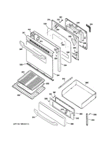 03 - Door & Drawer Parts parts for Ge Range RB800BJ2BB from AppliancePartsPros.com