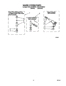 10 - Water System parts for Whirlpool Washer RAL6245BW0 from AppliancePartsPros.com
