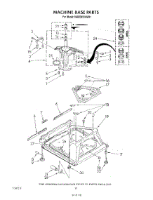 07 - Machine Base parts for Kitchenaid Washer KAWE850VWH1 from AppliancePartsPros.com
