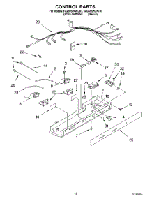 11 - Control parts for Whirlpool Refrigerator 5VGS9SHGKT01 from AppliancePartsPros.com