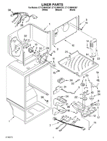 03 - Liner parts for Whirlpool Refrigerator ET1CHMXKB07 from AppliancePartsPros.com