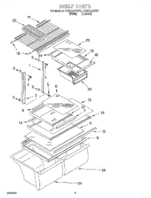 05 - Shelf, Lit / Optional parts for Whirlpool Refrigerator RT20AKXFW01 from AppliancePartsPros.com