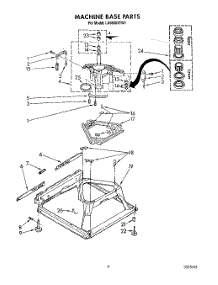 08 - Machine Base parts for Whirlpool Washer LA6800XTG1 from AppliancePartsPros.com
