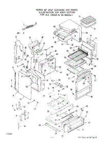 06 - Oven Door parts for Whirlpool Range 1393W3A from AppliancePartsPros.com