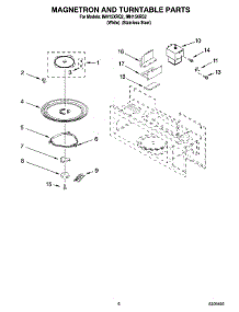 05 - Magnetron And Turntable Parts parts for Whirlpool Microwave IMH15XRQ2 from AppliancePartsPros.com