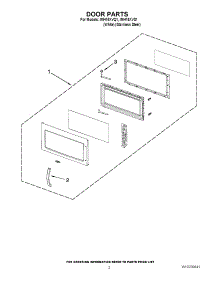 02 - Door Parts parts for Whirlpool Microwave IMH16XVS1 from AppliancePartsPros.com