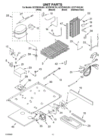 09 - Unit Parts parts for Whirlpool Refrigerator GC5THGXLT01 from AppliancePartsPros.com