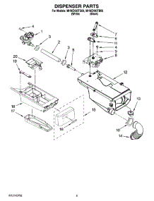 04 - Dispenser Parts parts for Maytag Washer MHWZ400TB00 from AppliancePartsPros.com
