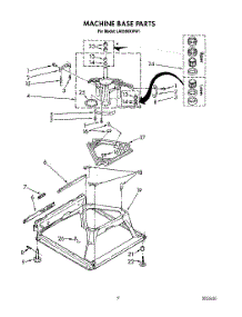 08 - Machine Base parts for Whirlpool Washer LA9580XWM1 from AppliancePartsPros.com