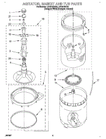 03 - Agitator, Basket And Tub parts for Whirlpool Washer LBR6133DZ0 from AppliancePartsPros.com