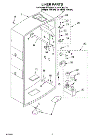 02 - Liner parts for Whirlpool Personal Valet System PVBC600LY0 from AppliancePartsPros.com