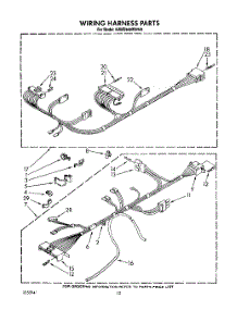 08 - Wiring Harness parts for Kitchenaid Washer KAWE960WWH0 from AppliancePartsPros.com