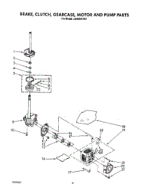 07 - Brake, Clutch, Gearcase, Motor And Pump parts for Whirlpool Washer LA6800XTM1 from AppliancePartsPros.com