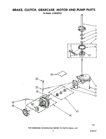 08 - Brake, Clutch, Gearcase, Motor And Pump parts for Whirlpool Washer LC4500XTN1 from AppliancePartsPros.com