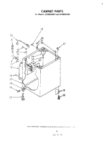 05 - Cabinet parts for Whirlpool Washer LA7685XKW1 from AppliancePartsPros.com
