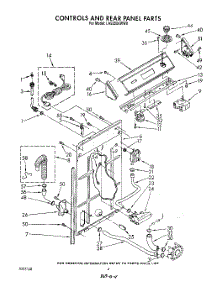 03 - Controls And Rear Panel parts for Whirlpool Washer LA9200XWW0 from AppliancePartsPros.com
